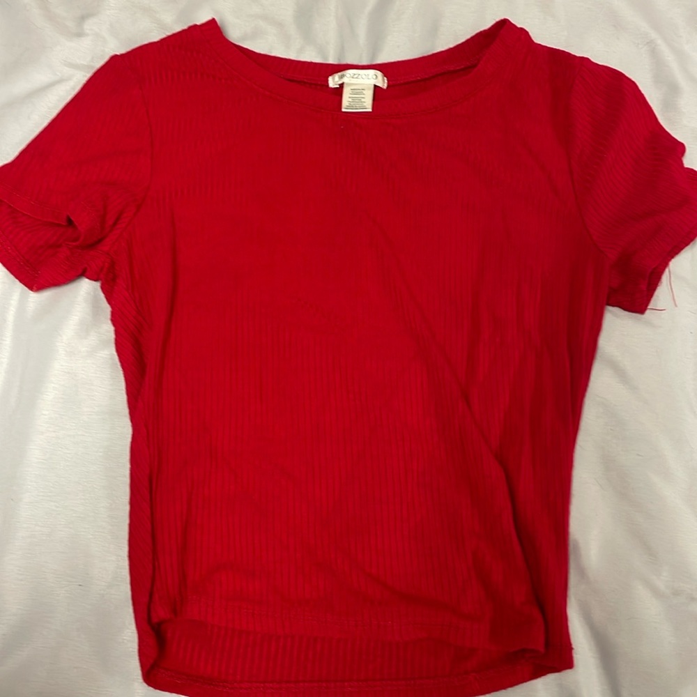 Bozzolo Red Cropped Shirt